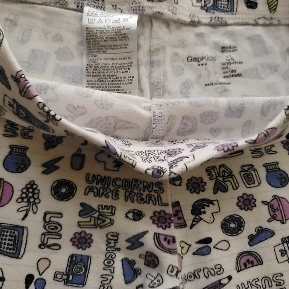 Gap Unicorn Cool Girl Leggings  Size 10-11 Years - Picture 2 of 4